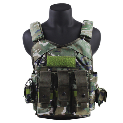 Vestido táctico fantasma multifuncional resistente al desgaste con panel a prueba de balas Traje de entrenamiento al aire libre Camuflaje de ocho piezas