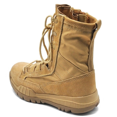 Zapatos altos Ligero Desierto Inodoro Deportivo De goma Zapatos de Combate De Cuero Negro Botas Tácticas Para Hombres