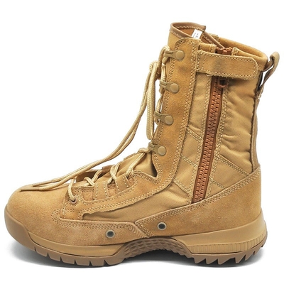 Zapatos altos Ligero Desierto Inodoro Deportivo De goma Zapatos de Combate De Cuero Negro Botas Tácticas Para Hombres