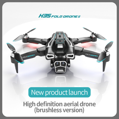 Profesional 4K HD ESC con doble cámara Mini Drone H35 Flujo óptico sin escobillas WIFI Quadcopter Evitar obstáculos