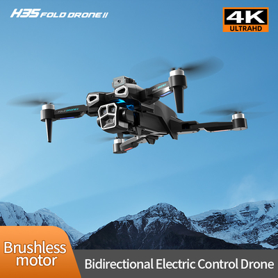 Profesional 4K HD ESC con doble cámara Mini Drone H35 Flujo óptico sin escobillas WIFI Quadcopter Evitar obstáculos