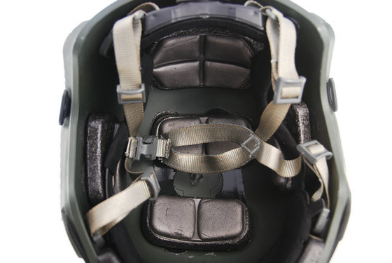 Buena ventilación casco militar táctico con material de aramida