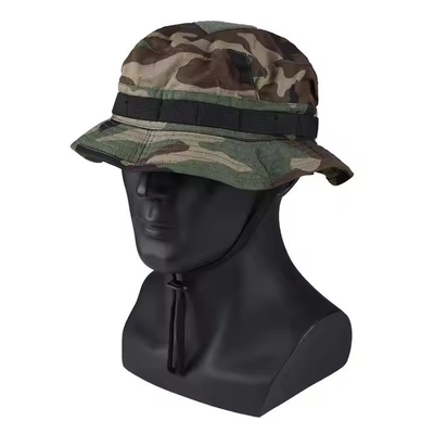 Capa de secado rápido táctico con visera y cuerda ajustable