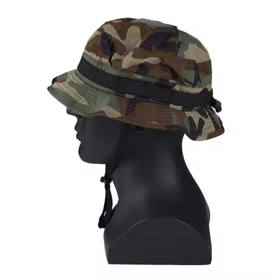 Capa de secado rápido táctico con visera y cuerda ajustable