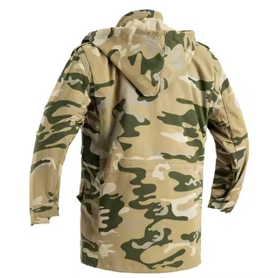 T65/C35 Hombres de tejido sólido Militares chaquetas y pantalones tácticos de manga larga con cuero partido
