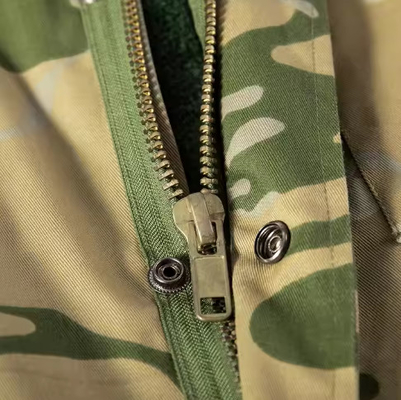T65/C35 Hombres de tejido sólido Militares chaquetas y pantalones tácticos de manga larga con cuero partido