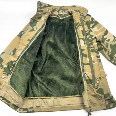 T65/C35 Hombres de tejido sólido Militares chaquetas y pantalones tácticos de manga larga con cuero partido