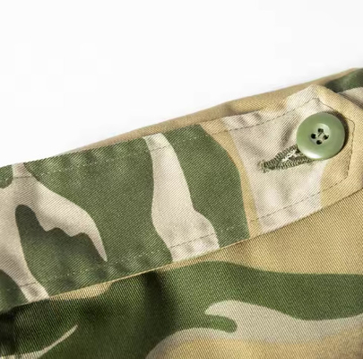 T65/C35 Hombres de tejido sólido Militares chaquetas y pantalones tácticos de manga larga con cuero partido