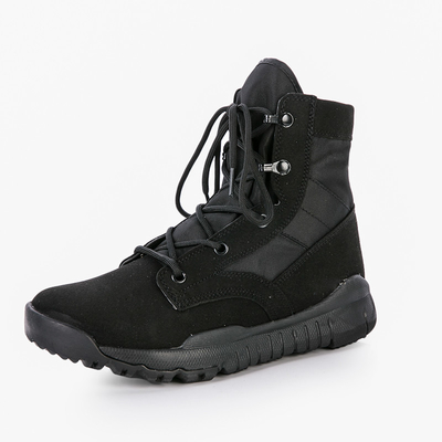 Botas tácticas de combate para hombres con forro de algodón transpirable para actividades al aire libre