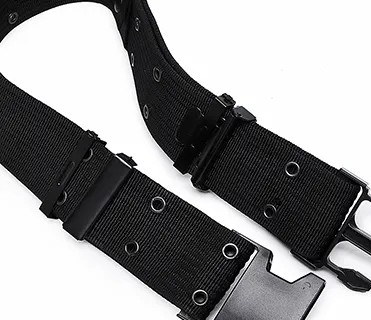 Negro de liberación rápida exterior impermeable PP Cinturón táctico personalizado para hombres Entrenamiento táctico Deportes al aire libre y senderismo