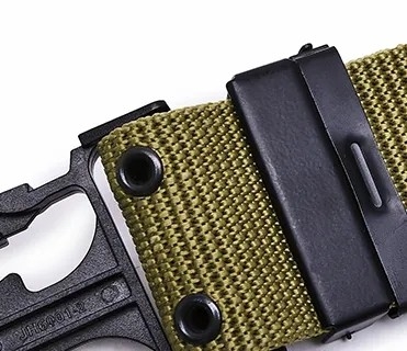 Khaki impermeable de liberación rápida PP cinturón de cinturón táctico para entrenamiento al aire libre y senderismo