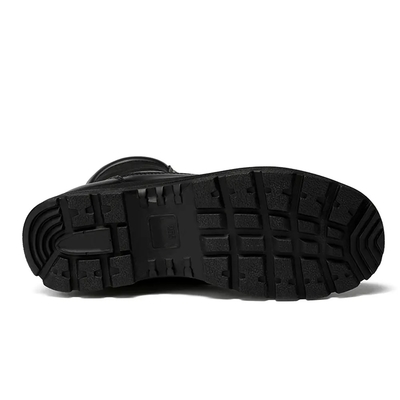 Zapatos de combate de cuero táctico para hombres