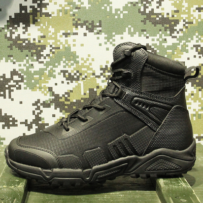 Botas militares y botas tácticas para hombres, CoolMax Combate táctico de cuero duradero Utilidad de trabajo de excursión al aire libre Asalto Boo