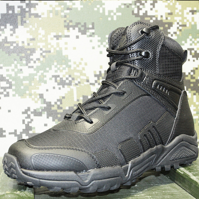 Botas militares y botas tácticas para hombres, CoolMax Combate táctico de cuero duradero Utilidad de trabajo de excursión al aire libre Asalto Boo