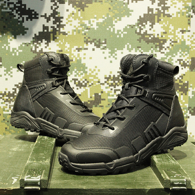 Botas militares y botas tácticas para hombres, CoolMax Combate táctico de cuero duradero Utilidad de trabajo de excursión al aire libre Asalto Boo