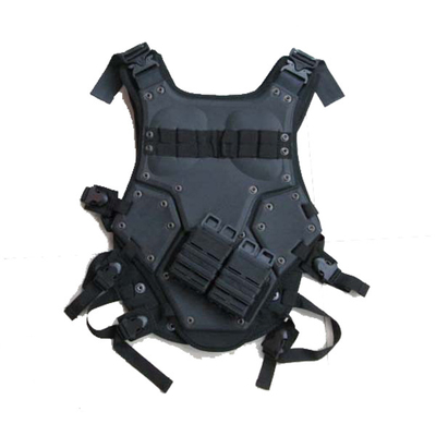 Chaleco táctico de nylon ajustable y ligero con sistema Molle