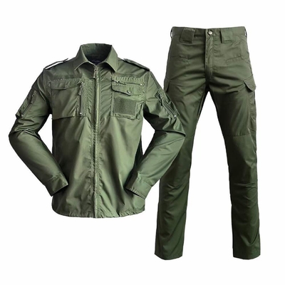 Color verde oliva negro camuflaje de bosques 728 ropa táctica uniforme traje de camuflaje