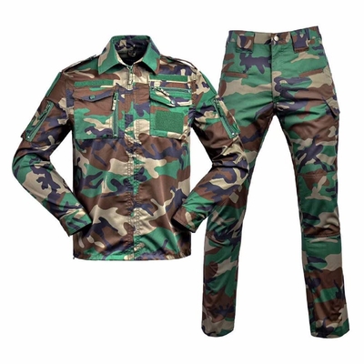 Color verde oliva negro camuflaje de bosques 728 ropa táctica uniforme traje de camuflaje