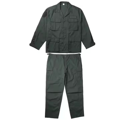 Logotipo personalizado BDU Traje de combate sólido Verde profundo Uniforme táctico