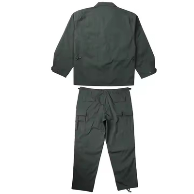 Logotipo personalizado BDU Traje de combate sólido Verde profundo Uniforme táctico