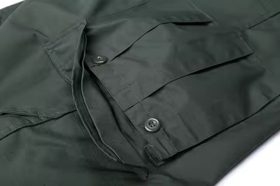 Logotipo personalizado BDU Traje de combate sólido Verde profundo Uniforme táctico