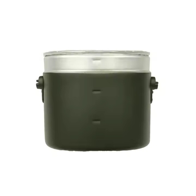 Cantina táctica Oliva verde caldera de aluminio de 3 piezas caja de almuerzo equipo táctico para exteriores