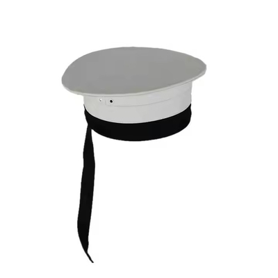 Equipo táctico de exteriores personalizado con poliéster / material de algodón sombrero de oficial blanco