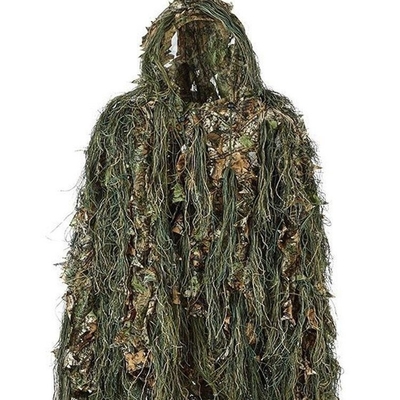 China Xinxin Tactical Caza al aire libre Entrenamiento duradero Camuflaje Impermeable Respirable Traje 3D Leaf Ghillie