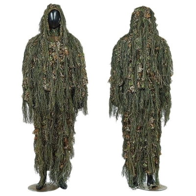 China Xinxin Tactical Caza al aire libre Entrenamiento duradero Camuflaje Impermeable Respirable Traje 3D Leaf Ghillie