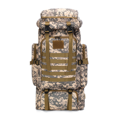 80L Capacidad grande Camuflaje impermeable Mochila de excursión Recreo Mochila táctica Deportes al aire libre A pie Mochila de viaje