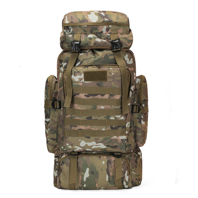 80L Capacidad grande Camuflaje impermeable Mochila de excursión Recreo Mochila táctica Deportes al aire libre A pie Mochila de viaje