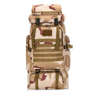 80L Capacidad grande Camuflaje impermeable Mochila de excursión Recreo Mochila táctica Deportes al aire libre A pie Mochila de viaje