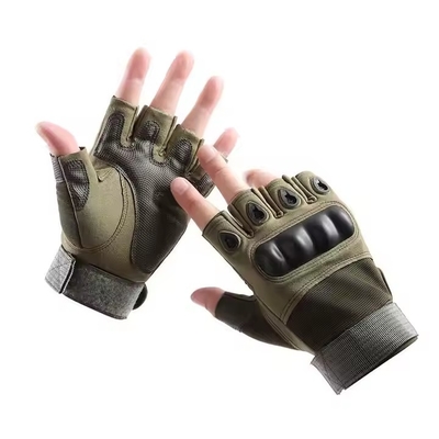 Guantes antiderrapante ligeros sin dedos Equipo táctico para actividades al aire libre