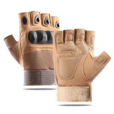 Guantes antiderrapante ligeros sin dedos Equipo táctico para actividades al aire libre