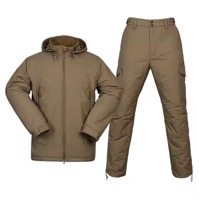 Traje portátil a prueba de agua a prueba de frío para el exterior ropa de algodón cálida uniforme de entrenamiento
