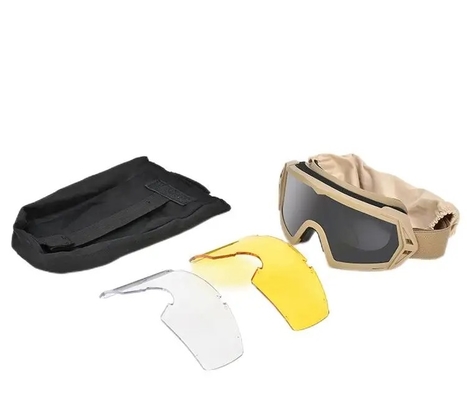 Tacticak Equipo para exteriores Gafas de protección para los ojos Anti niebla Gafas de caza Ciclismo