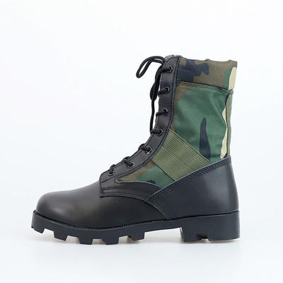 Durable Jungle Hiking Botas de combate tácticas Botas de lona Rangers Panamá caucho