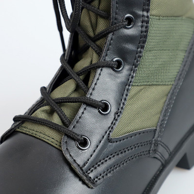 Durable Jungle Hiking Botas de combate tácticas Botas de lona Rangers Panamá caucho