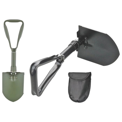 Pala de acero al carbono Pala táctica militar para actividades de campamento y automóviles