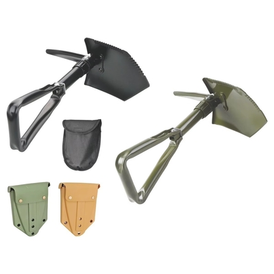 Pala de acero al carbono Pala táctica militar para actividades de campamento y automóviles