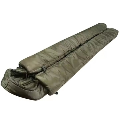 Saco de dormir unisex de invierno de algodón de nylon para acampar al aire libre