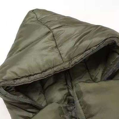 Saco de dormir unisex de invierno de algodón de nylon para acampar al aire libre