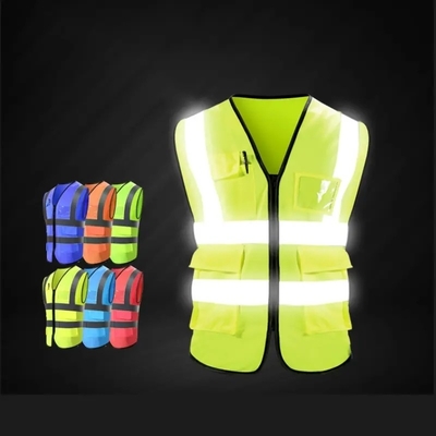 Chaqueta de alta visibilidad ropa de trabajo chaleco de seguridad reflectante con reflector para la seguridad en el lugar de trabajo