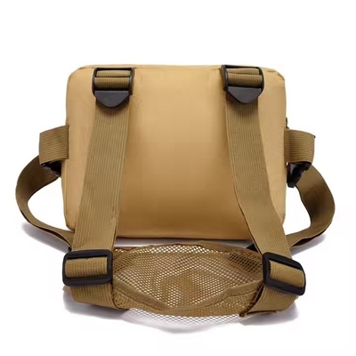 Chaleco táctico al aire libre con cinturón de hombro almohadillado Bolsa de bolso de pecho unisex