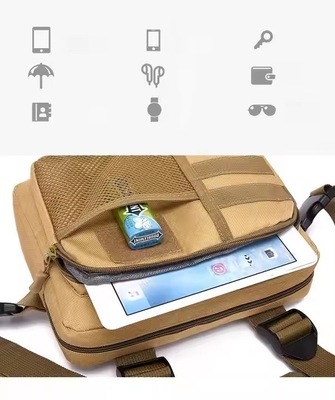 Chaleco táctico al aire libre con cinturón de hombro almohadillado Bolsa de bolso de pecho unisex