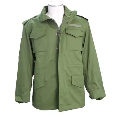 Chaqueta verde de campo de invierno resistente a las lágrimas de alta calidad chaqueta táctica M65 para hombres entrenamiento de senderismo y deportes al aire libre