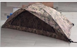 Caminación pequeña tienda de una sola persona con malla anti mosquito, tienda de campaña abierta rápida