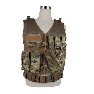 2.5kg chaleco de combate militar con cintura ajustable y hombros desmontables
