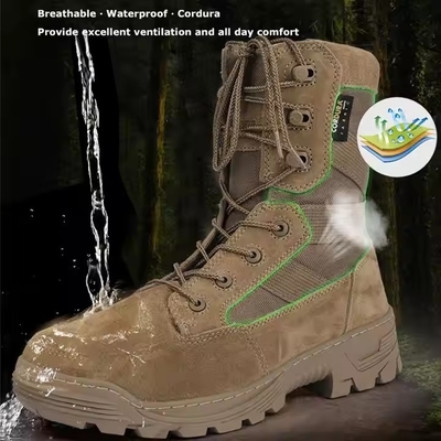Botas tácticas duraderas Coyote Combate Botas tácticas de seguridad para hombres para
