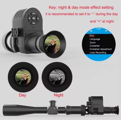 Visión nocturna-4K Alcance de visión nocturna de largo alcance para la caza Monocular para adultos Entrenamiento táctico y caza